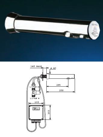 BINOPTIC Basin, Wall, 1/2-12V AC - DD 379DER