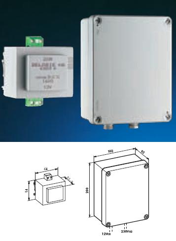 Transformer 230/12V AC Into A Wall Box - DD 406220