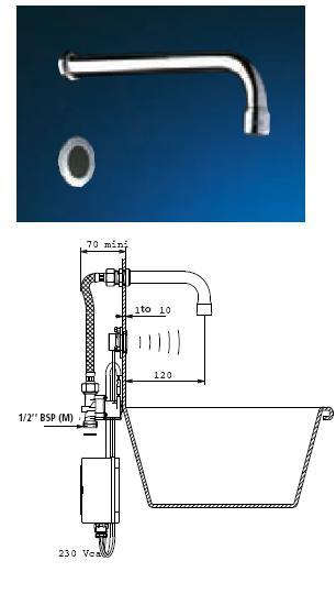 Tempomatic Basin/Panel 230/12V AC - DD 447922