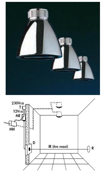 Exposed TEMPOMATIC Unit For Shower Corridor 230/12V AC - DD 449412