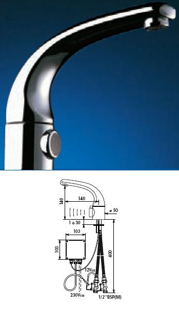 TEMPOMATIC-MIX Basin Mixer 230/12V AC Flexible Inlet - DD 495000