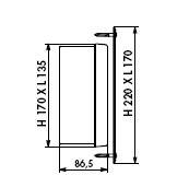 Recessed Protection Case + Stainless Steel Plate - DD 495170