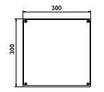 Stainless Steel Wall Plate 300x300 - DD 495300