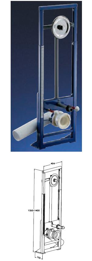 TEMPOFIX WC, Flush Valve, For Wall 20-40mm - DD 576100