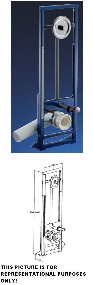 TEMPOFIX WC, Flush Valve, For Wall 40-70mm - DD 576107