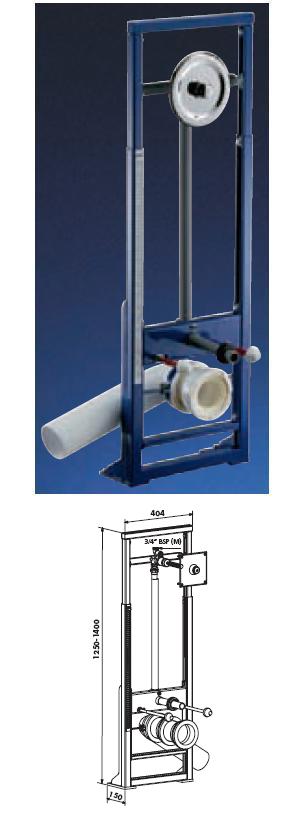 TEMPOFIX WC, Flush Valve, For Wall 80-130mm - DD 576158