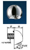 ROUND Fixed Shower Head 1/2" BSP(M) - DD 709000