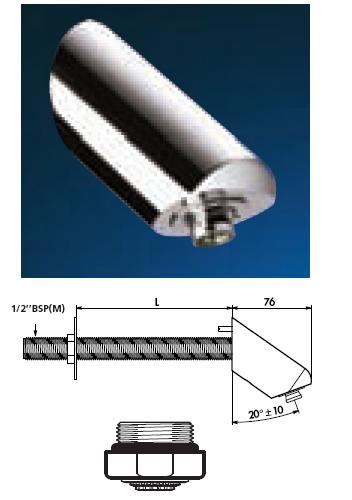 TONIC-JET Fixed Shower Head 1/2" BSP(M) "GR" Grid - DD 712000GR