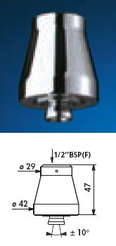 GYM Shower Head, 1/2" BSP(F) Ceiling Mount - DD 716000