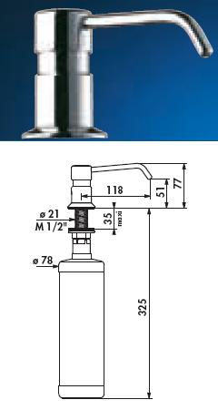 Distrisavon Elbow Spout L.120, Bottle 1 Litre - DD 729012