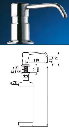 Distrisavon Elbow Spout 120, Bottle 0,5 Litre - DD 729512