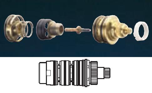 Thermostatic Cartridge PREMIX 3/4" (before 01/2008) - DD 743702