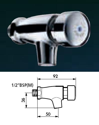 TEMPOSTOP Bib Tap 1/2" BSP(M) - DD 746000