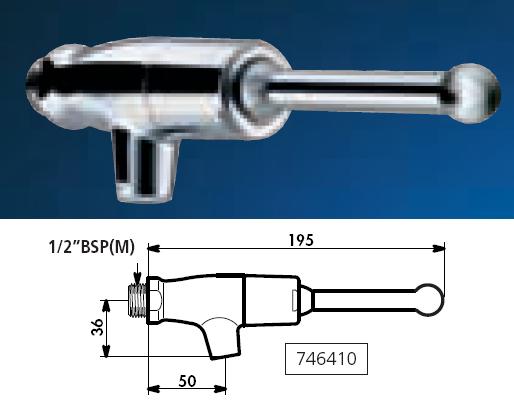 TEMPOSTOP Bib Tap, Lever 1/2" BSP(M) - DD 746410