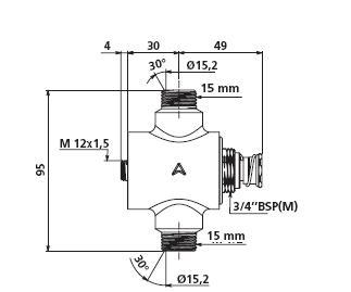 TEMPOSTOP Shower Control - 15 mm Compression - DD 749146