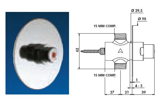 TEMPOSTOP Recessed Shower Valve Plate Diameter (  ) 90 - DD 749922