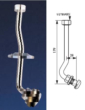 Urinal Neck Tube 1/2" BSP(F) For J.D. COQUILLE - DD 754524