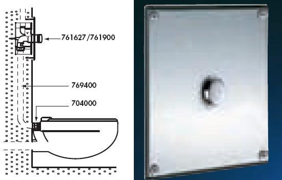 Tempoflux WC Recessed Kit Wall Plate 220x170 - DD 761220