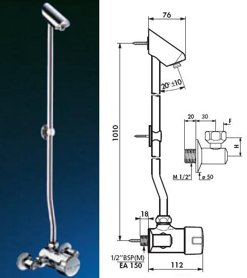 TEMPOMIX Exposed Shower Kit + Unions - DD 790006