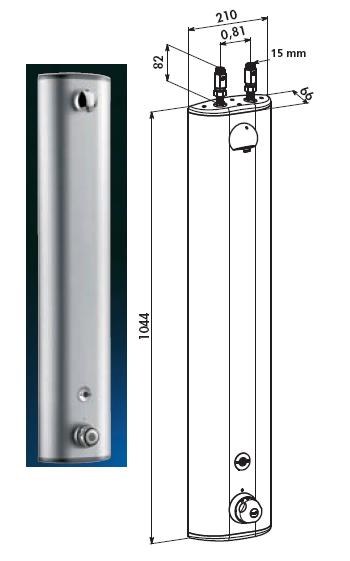 PREMIX Aluminium Shower Panel, Sensor Operated Hidden Feed - DD 79240015