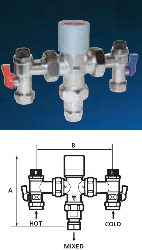 Hydromix 15/3 Combi Thermostatic/Failsafe - DD 993015