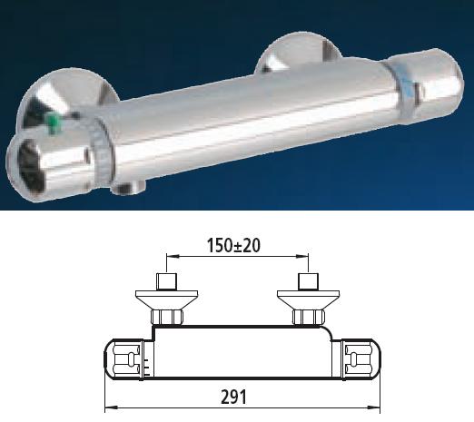 SECURITHERM Shower, With Temperature Stop 38C - DD H9739