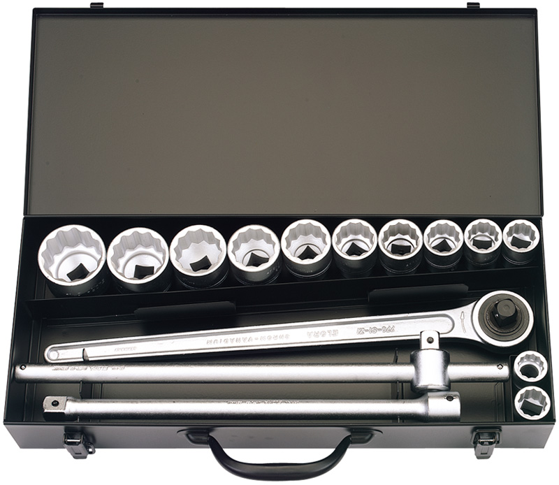 15 Piece 3/4" Square Drive Elora Imperial Socket Set - 00369 