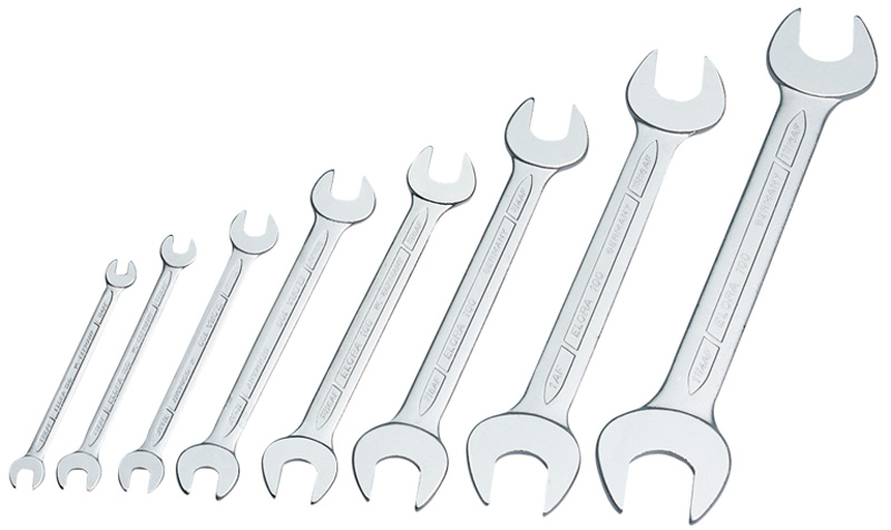 8 Piece Elora Long Imperial Open End Spanner Set - 01218 