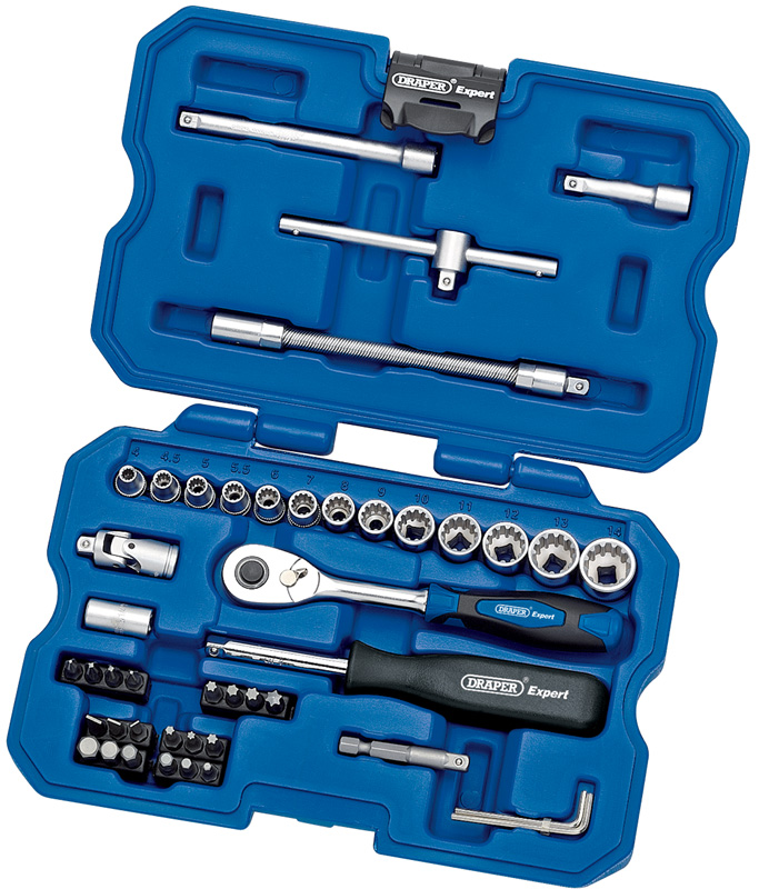 Expert 47 Piece 1/4" Square Drive Metric 12 Point Draper Expert Multi-Drive® Socket Se - 02351 