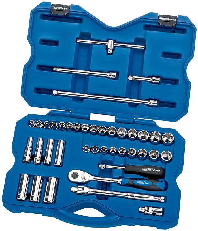 Expert 40 Piece 3/8" Square Drive MM/AF Combined Socket Set - 02353 