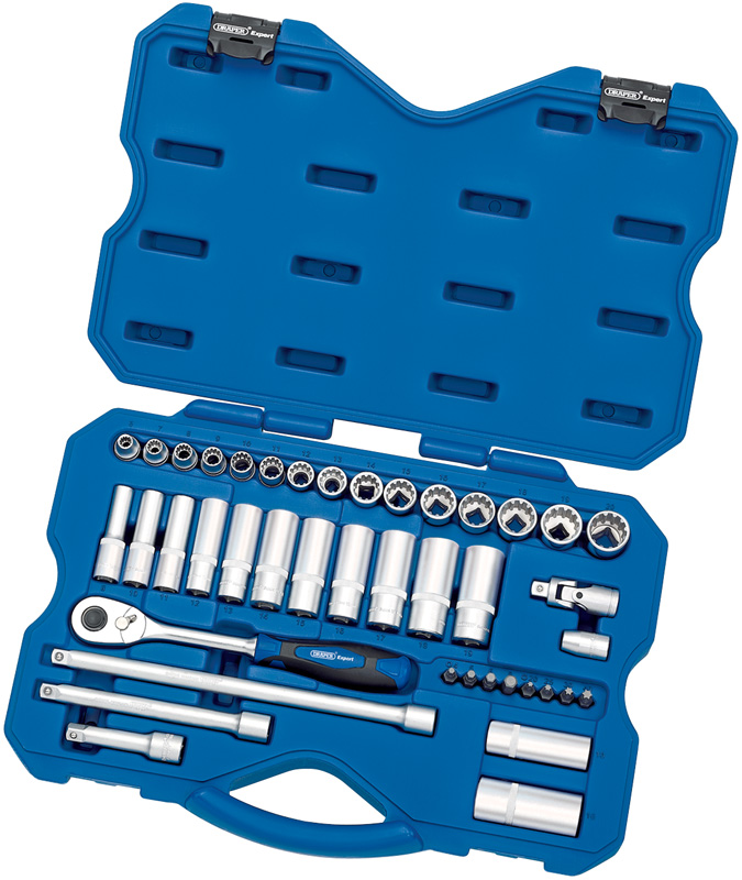 Expert 42 Piece 3/8" Square Drive Metric 12 Point Draper Expert Multi-Drive® Socket Se - 02354 