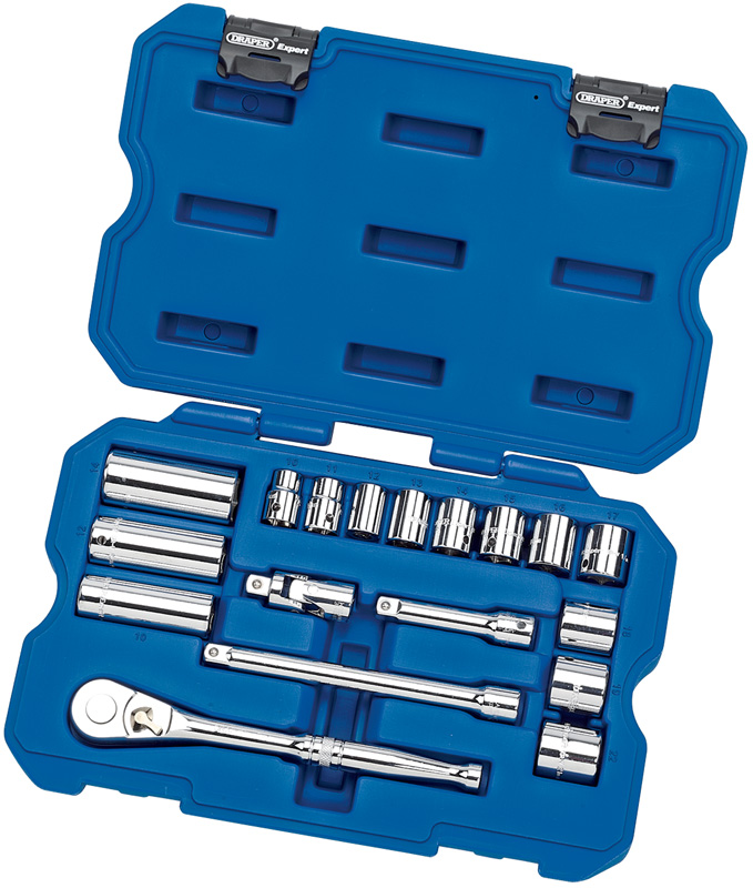 Expert 18 Piece 3/8" Square Drive Metric Socket Set - 02367 