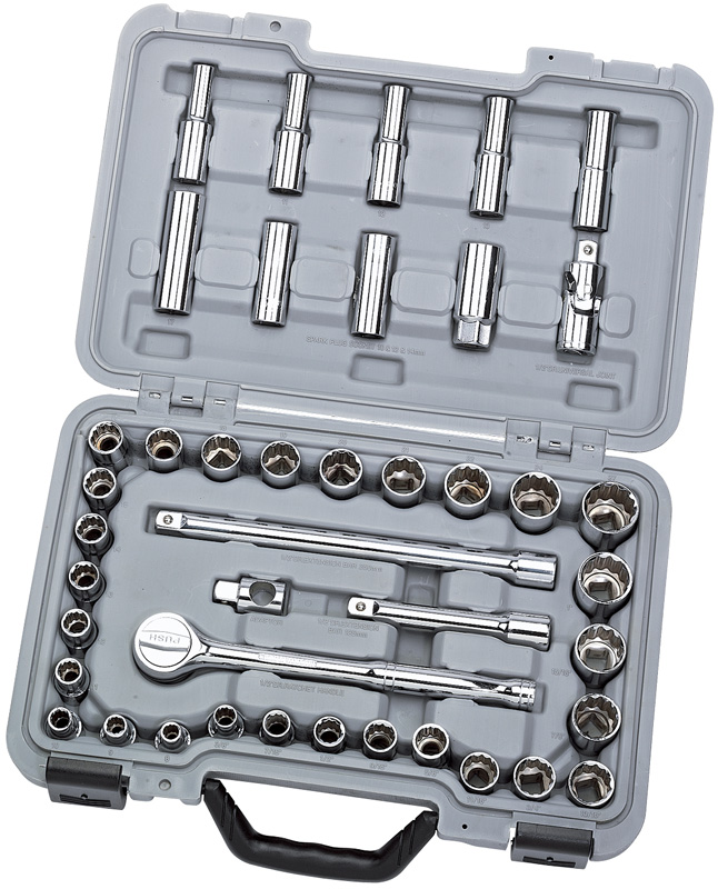 42 Piece 1/2" Square Drive MM/AF Combined Socket Set - 02371 