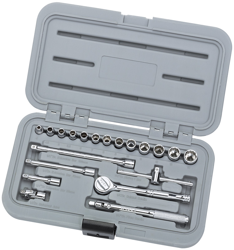 20 Piece 1/4" Square Drive Silverdrive® Metric Socket Set - 02372 