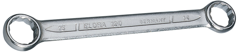 14mm X 15mm Elora Flat Metric Ring Spanner - 02430 