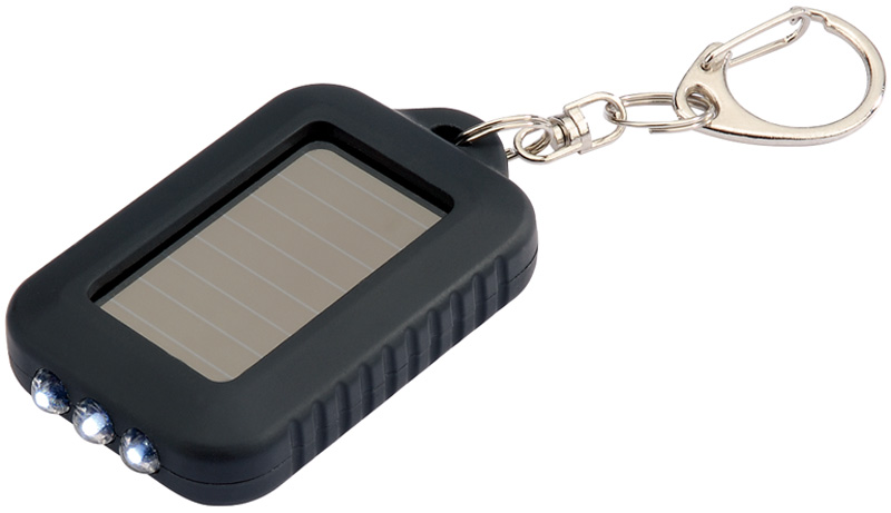 3 LED Solar Powered Key Ring Torch - 02472 