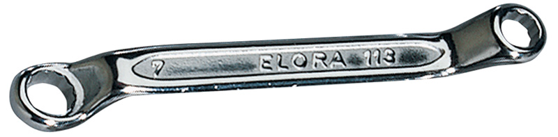 6mm X 7mm Elora Midget Deep Crank Metric Ring Spanner - 02604 