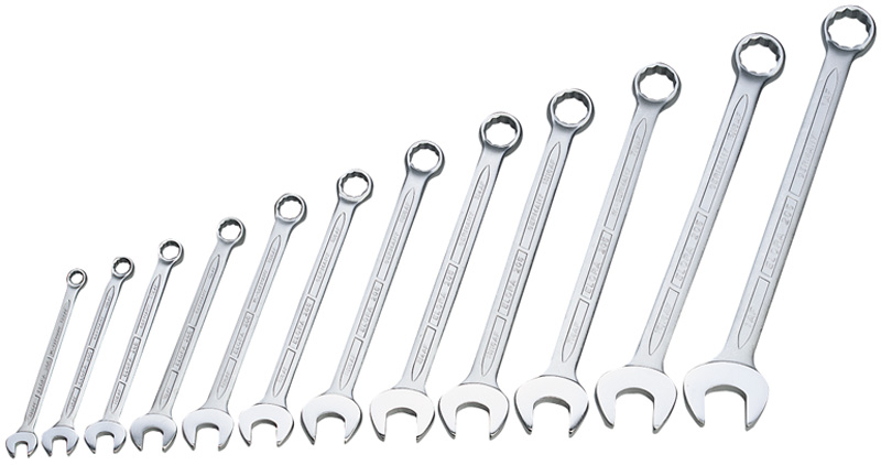 12 Piece Elora Long Imperial Combination Spanner Set - 03032 