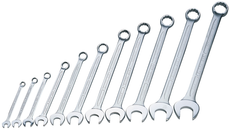 11 Piece Elora Long Whitworth Combination Spanner Set - 03157 