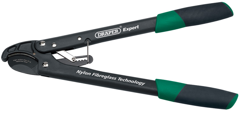 Expert 480mm Soft Grip Anvil Ratchet Action Loppers With Fibreglass Handles - 03309 