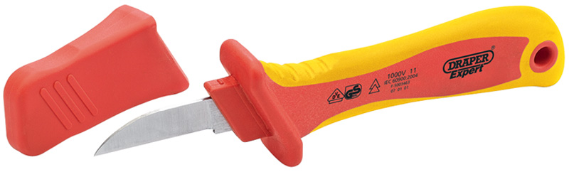 Expert 200mm VDE Approved Fully Insulated Cable Knife - 04615 