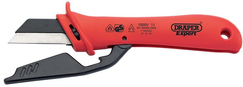 Expert 180mm VDE Approved Fully Insulated Cable Knife - 04616 