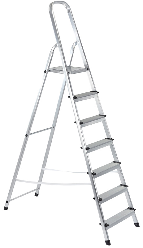 Expert 7 Step Aluminium Ladder To EN131 - 04625 