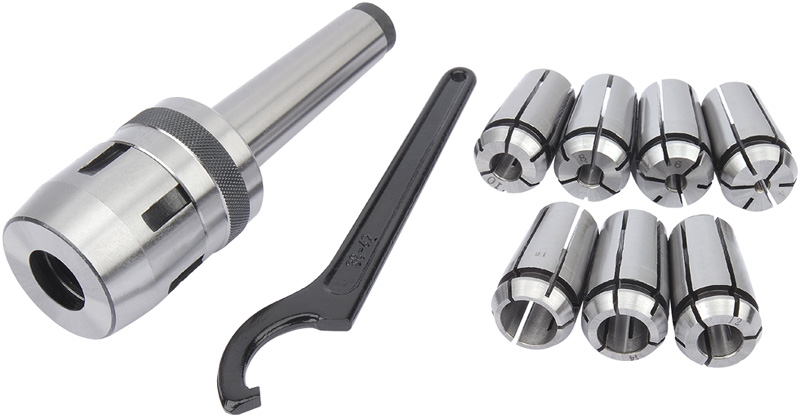 Mill Chuck Set Mt3-m12 Diameter 4-16mm For 34023 - 04662 