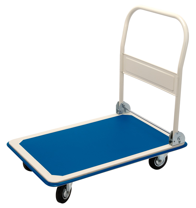 300KG Platform Trolley With Folding Handle - 900 X 600 X 850mm - 04692 