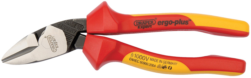 Expert 180mm Draper Expert Ergo Plus® Fully Insulated High Leverage VDE Diagonal Side Cutte - 05047 