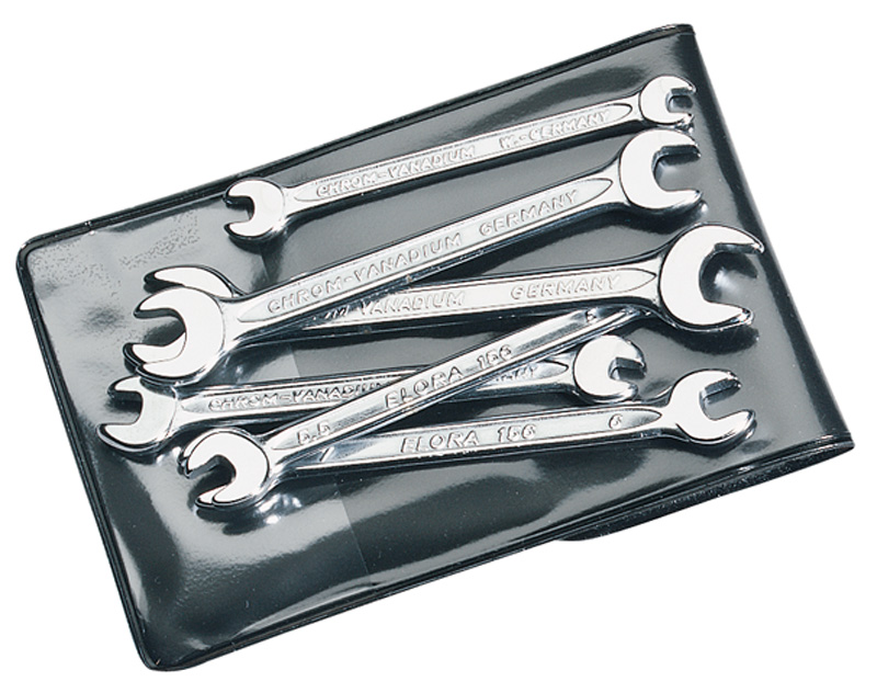 6 Piece Elora Midget Metric Double Open End Spanner Set - 05202 