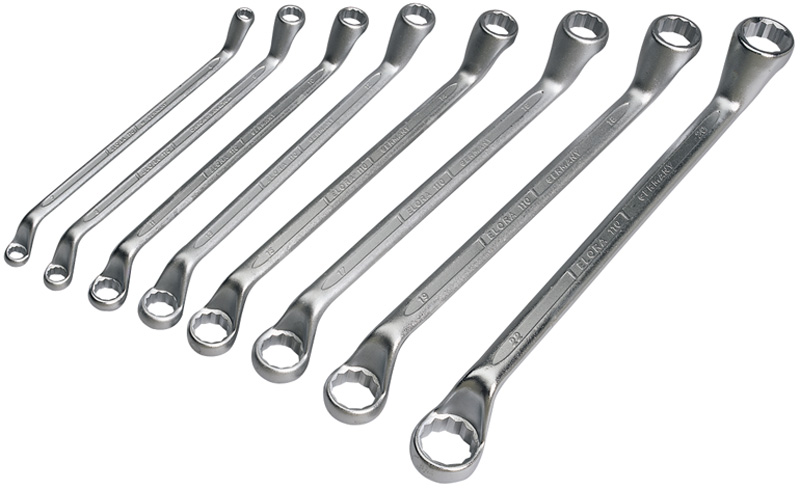 8 Piece Elora Deep Crank Metric Ring Spanner Set - 05567 