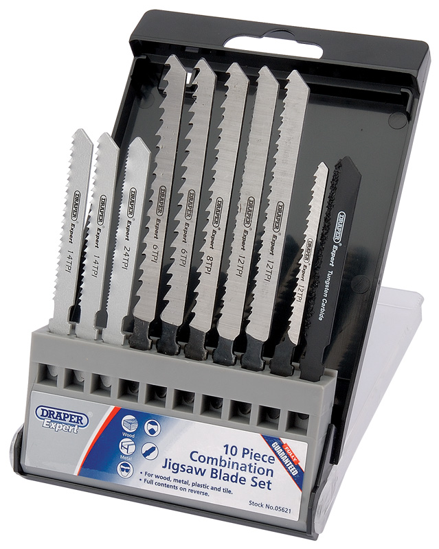 Expert 10 Piece Assorted Jigsaw Blade Set - 05621 