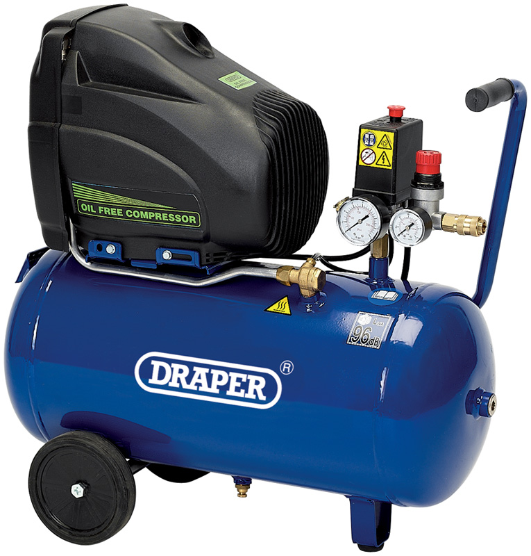 24L 110V 1.1KW Oil-Free Air Compressor - 05635 